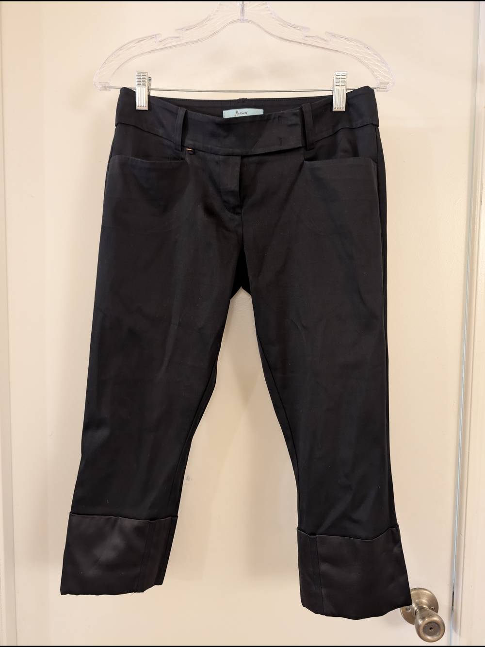 Marciano Black Cropped Ankle Pants (M)